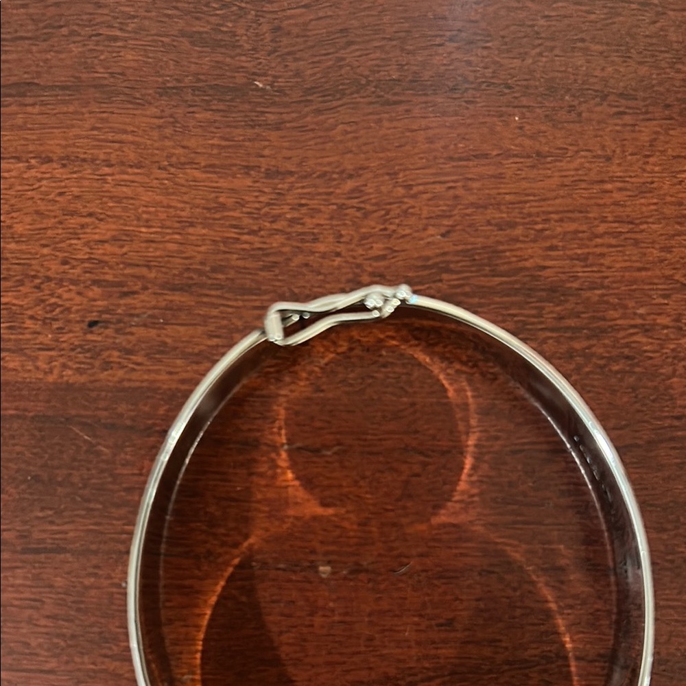 Alexander McQueen Silver Floral Bangle Bracelet - Picture 6 of 7